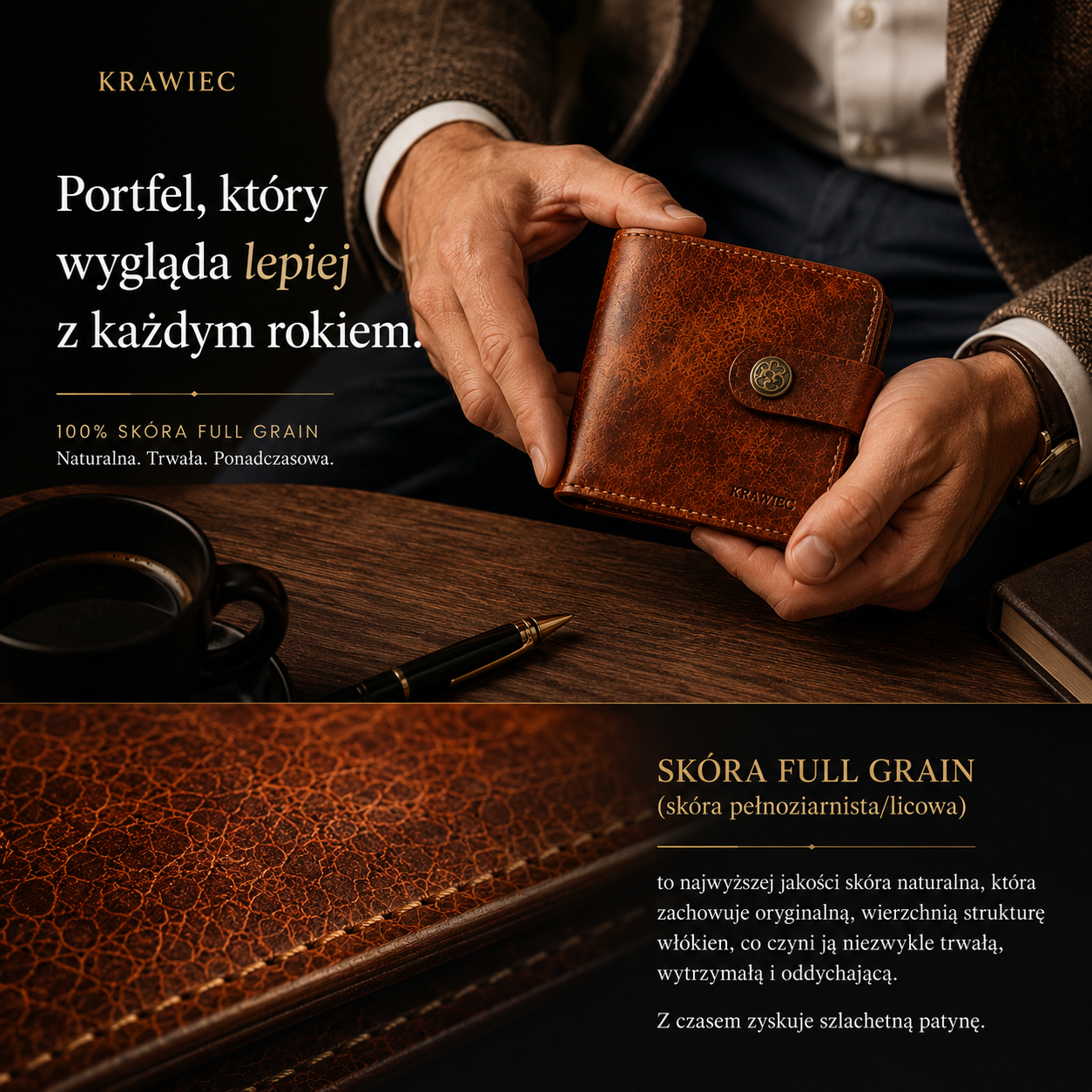 KRAWIEC | Portfel zamykany